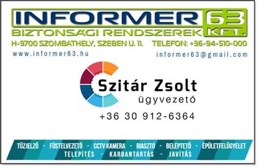 Tűzjelző és biztonsági rendszerek – INFORMER 63 Kft.